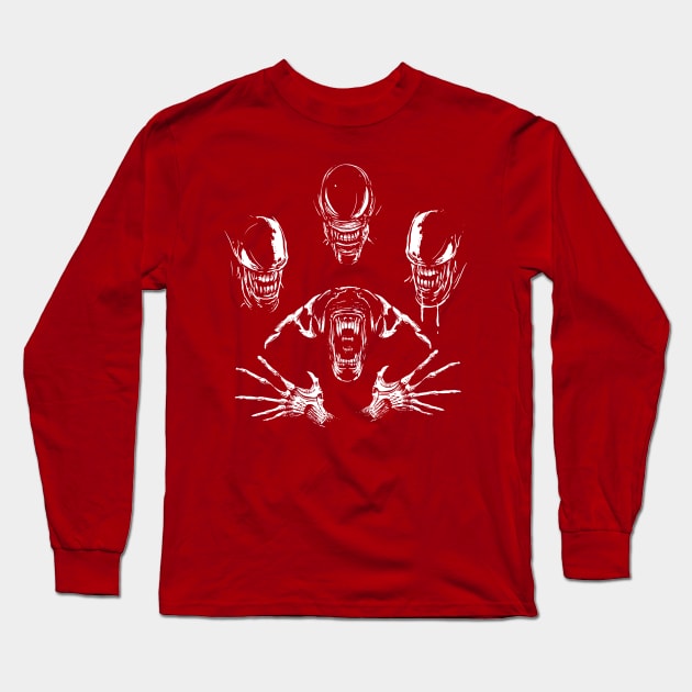 Alien Rhapsody Long Sleeve T-Shirt by spacemonkeydr